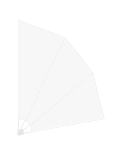 Schermo di Privacy per Balcone Bianco 210 x 210 cm Poliestere