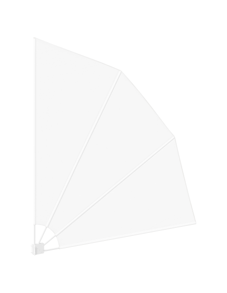 Schermo di Privacy per Balcone Bianco 210 x 210 cm Poliestere