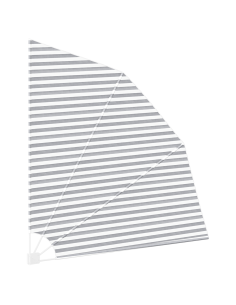 Schermo di Privacy per Balcone Antracite e Bianco 210 x 210 cm