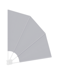 Schermo di Privacy per Balcone Grigio 115 x 115 cm Poliestere