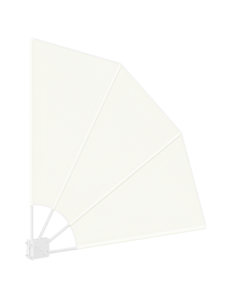 Schermo di Privacy per Balcone Crema 115 x 115 cm Poliestere