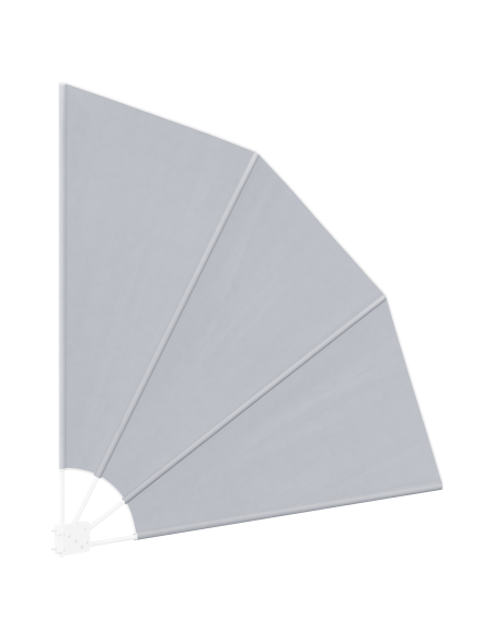 Schermo di Privacy per Balcone Grigio 160 x 160 cm Tessuto