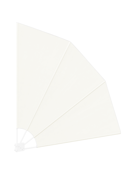 Schermo di Privacy per Balcone Crema 160 x 160 cm Poliestere