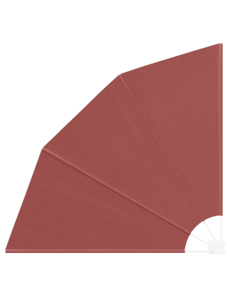 Schermo di Privacy per Balcone Terracotta 160 x 160 cm Tessuto