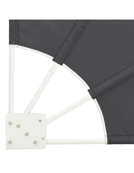 Schermo di Privacy per Balcone Nero 210 x 210 cm Tessuto