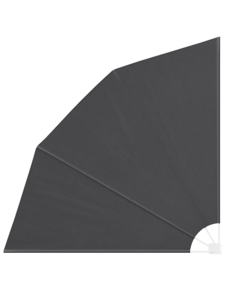 Schermo di Privacy per Balcone Nero 210 x 210 cm Poliestere