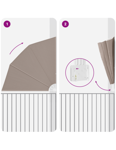 Schermo di Privacy per Balcone Talpa 210 x 210 cm Poliestere