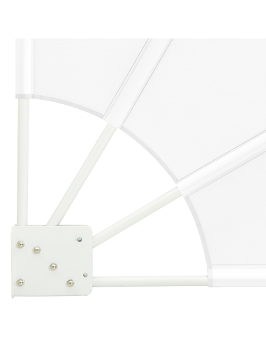 Schermo di Privacy per Balcone Bianco 210 x 210 cm Poliestere