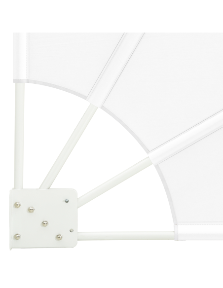 Schermo di Privacy per Balcone Bianco 210 x 210 cm Tessuto