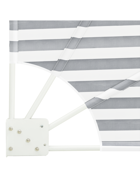 Schermo di Privacy per Balcone Antracite e bianco 210 x 210 cm