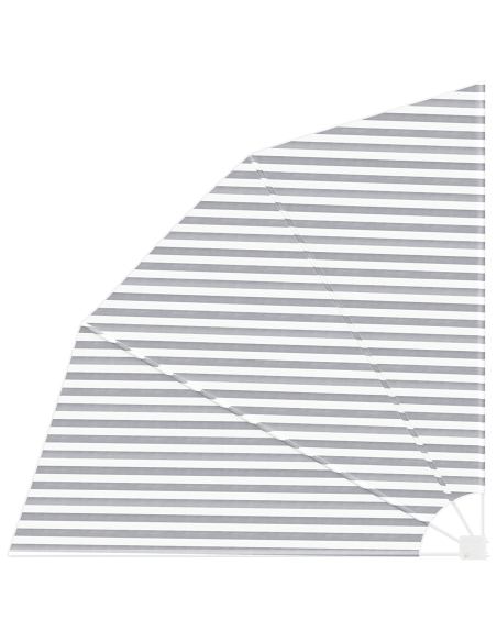 Schermo di Privacy per Balcone Antracite e bianco 210 x 210 cm