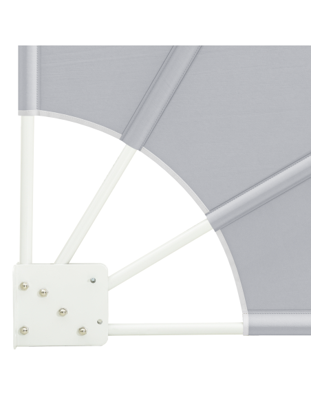 Schermo di Privacy per Balcone Grigio 115 x 115 cm Tessuto