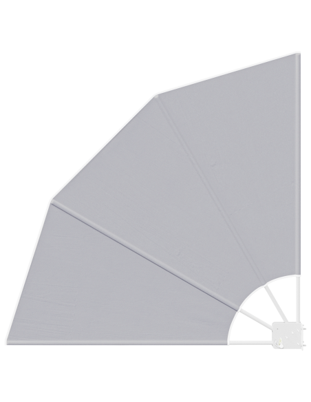 Schermo di Privacy per Balcone Grigio 115 x 115 cm Tessuto