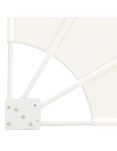 Schermo di Privacy per Balcone Crema 115 x 115 cm Poliestere 2