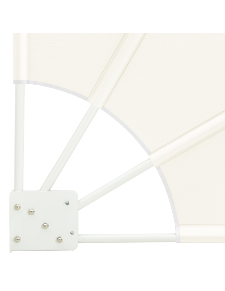 Schermo di Privacy per Balcone Crema 115 x 115 cm Poliestere