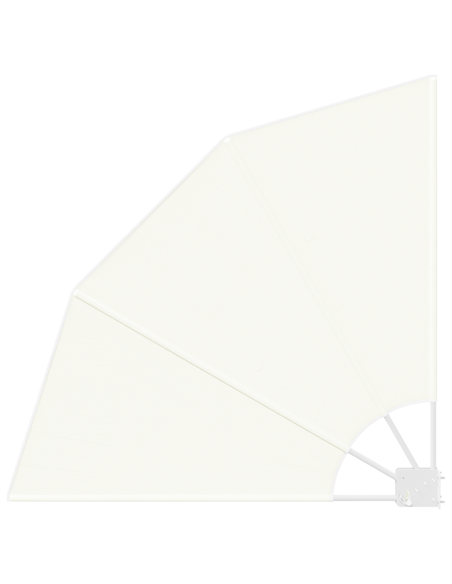 Schermo di Privacy per Balcone Crema 115 x 115 cm Poliestere