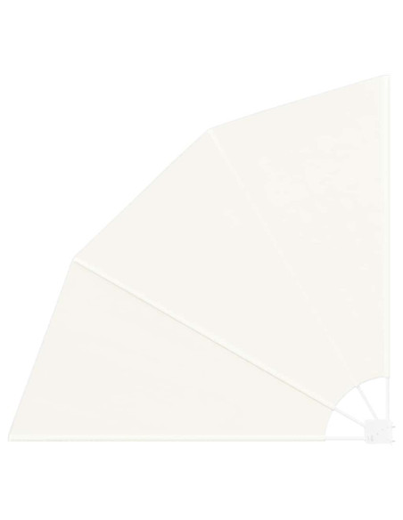 Schermo di Privacy per Balcone Crema 160 x 160 cm Tessuto
