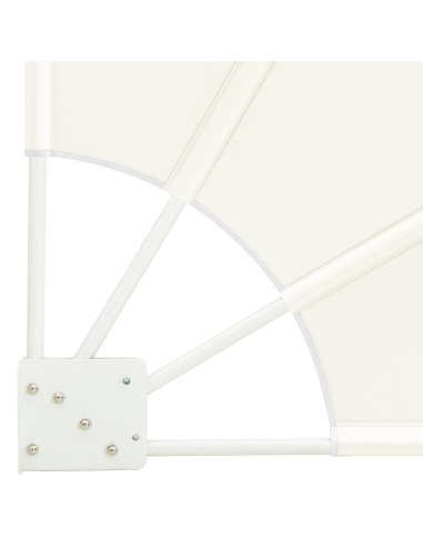 Schermo di Privacy per Balcone Crema 160 x 160 cm Poliestere