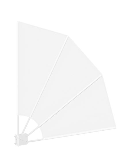 Schermo di Privacy per Balcone Bianco 115 x 115 cm Tessuto