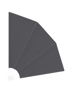 Schermo di Privacy per Balcone Nero 160 x 160 cm Poliestere