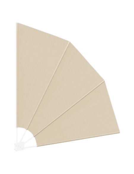Schermo di Privacy per Balcone Beige 140 x 140 cm Tessuto
