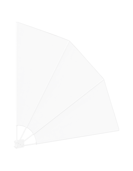 Schermo di Privacy per Balcone Bianco 140 x 140 cm Tessuto