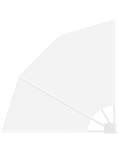 Schermo di Privacy per Balcone Bianco 115 x 115 cm Poliestere