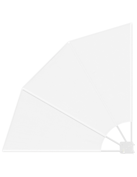 Schermo di Privacy per Balcone Bianco 115 x 115 cm Tessuto