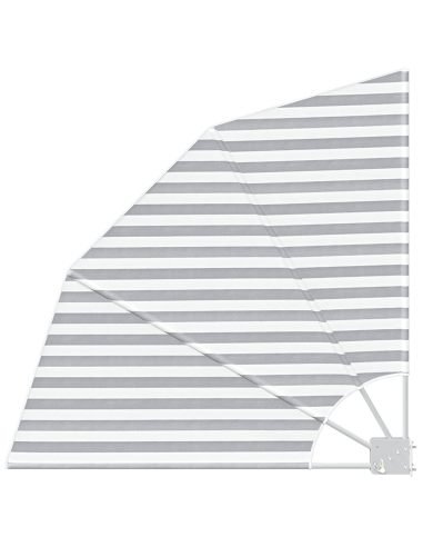 Schermo di Privacy per Balcone Antracite e Bianco 115 x 115 cm