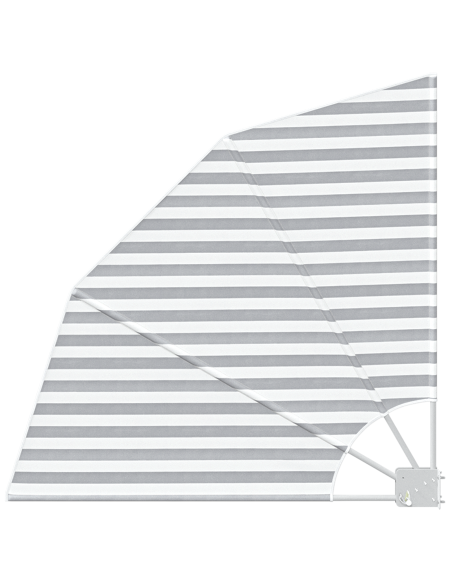 Schermo di Privacy per Balcone Antracite e bianco 115 x 115 cm
