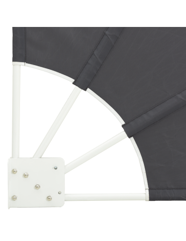 Schermo di Privacy per Balcone Nero 160 x 160 cm Poliestere