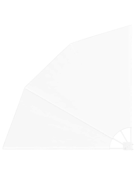 Schermo di Privacy per Balcone Bianco 160 x 160 cm Tessuto