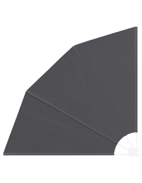 Schermo di Privacy per Balcone Nero 140 x 140 cm Tessuto