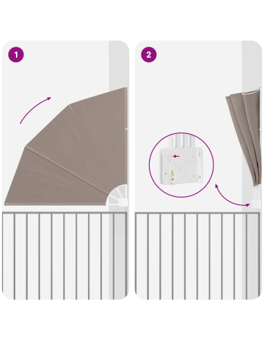 Schermo di Privacy per Balcone Talpa 140 x 140 cm Poliestere