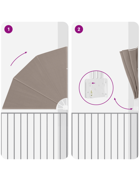 Schermo di Privacy per Balcone Talpa 140 x 140 cm Tessuto