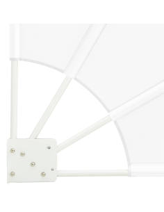 Schermo di Privacy per Balcone Bianco 140 x 140 cm Poliestere 2