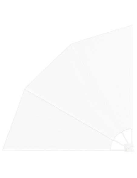Schermo di Privacy per Balcone Bianco 140 x 140 cm Tessuto