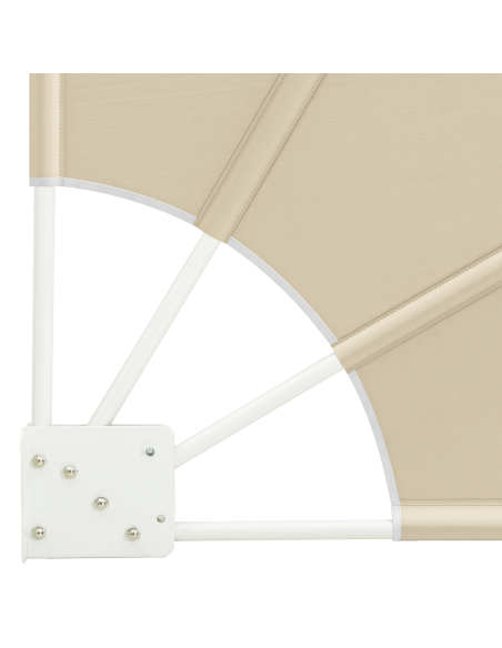 Schermo di Privacy per Balcone Beige 210 x 210 cm Tessuto