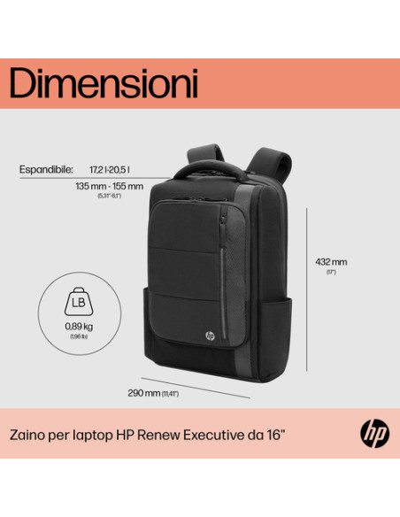 HP Zaino laptop Renew Executive da 16"