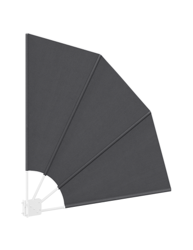 Schermo di Privacy per Balcone Nero 115 x 115 cm Poliestere