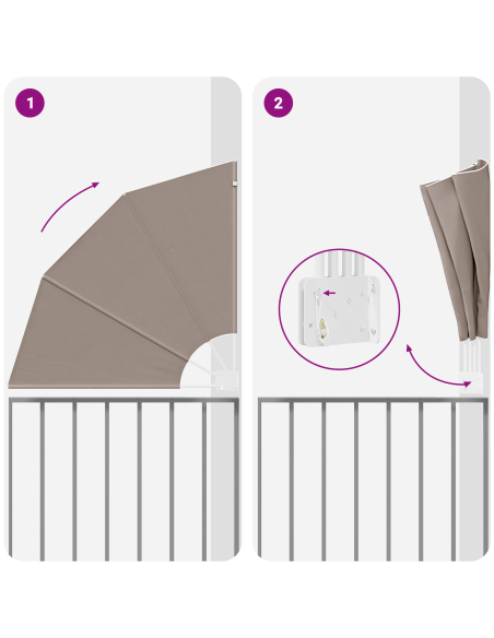 Schermo di Privacy per Balcone Talpa 115 x 115 cm Poliestere