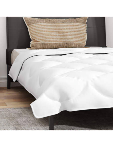 Duvet 2-in-1 con cuscino 2 pcs Bianco 140 x 200 cm Microfibra