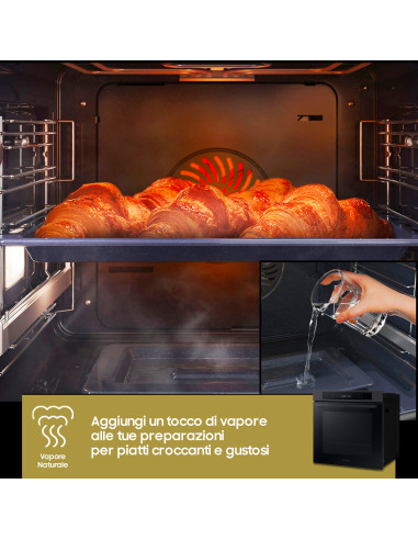 Samsung NV7B4040VBB Forno ad incasso Multifunzione Serie 4 76 L A+ Black Inox