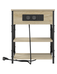 Armadio da Notte con lo scaffale Rovere Sonoma 41 x 31 x 51 cm 2