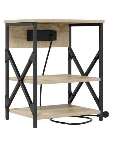 Armadio da Notte 2 pcs Rovere Sonoma 41 x 31 x 51 cm