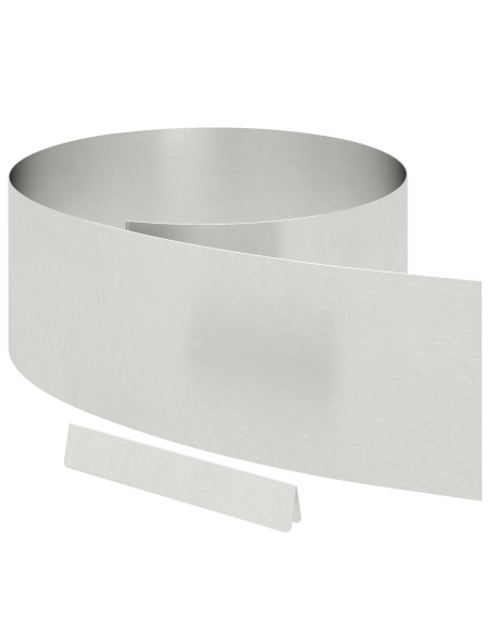 Finitura per Prato da Giardino 4 pcs Argento 450 x 25 cm