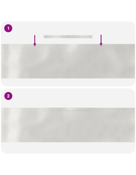 Finitura per Prato da Giardino 4 pcs Argento 450 x 25 cm
