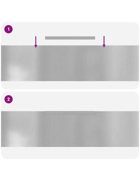 Bordura per Prato 4 pcs Argento 450 x 0.05 x 15 cm