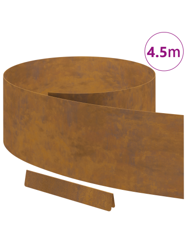 Bordura per Prato Ruggine 450 x 0.05 x 15 cm