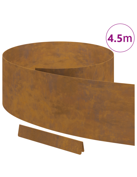 Finitura per Prato da Giardino Ruggine 450 x 25 cm